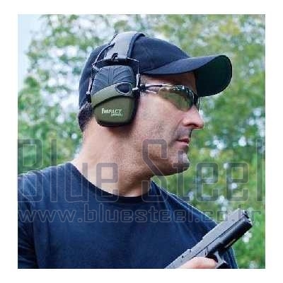 Howard Leight Impact Sport Electronic Earmuff Hearing Protection - Hunter  Green
