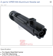 [Z-parts] VIPER M4 Aluminum CNC Nozzle Set